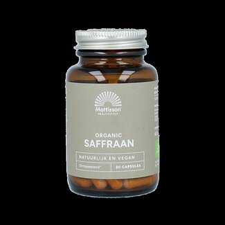 Mattisson Mattisson Organic saffraan 30mg bio 60 Vegetarische capsules