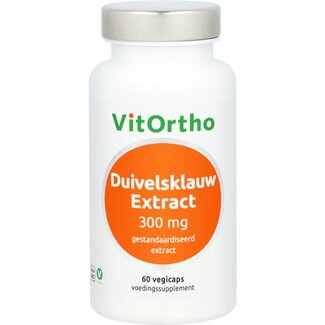 VitOrtho VitOrtho Duivelsklauw extract 300mg 60 Vegetarische capsules
