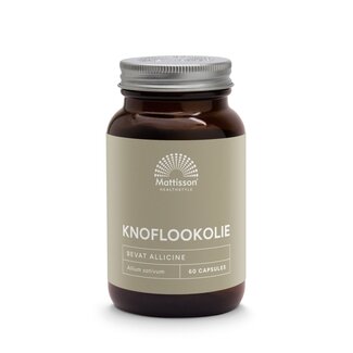 Mattisson Mattisson Knoflookolie/garlic oil 1000mg 60 Capsules