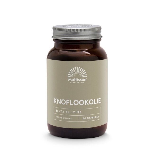 Mattisson Knoflookolie/garlic oil 1000mg 60 Capsules
