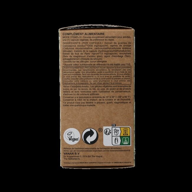 Vanan Bonduc nut 60 Capsules