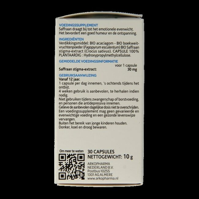 Arkocaps Saffraan bio 30 Capsules
