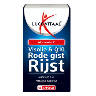 Lucovitaal Lucovitaal Rode gist rijst + visolie & Q10 63 Capsules