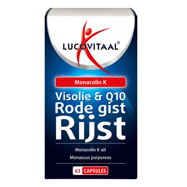 Lucovitaal Rode gist rijst + visolie & Q10 63 Capsules