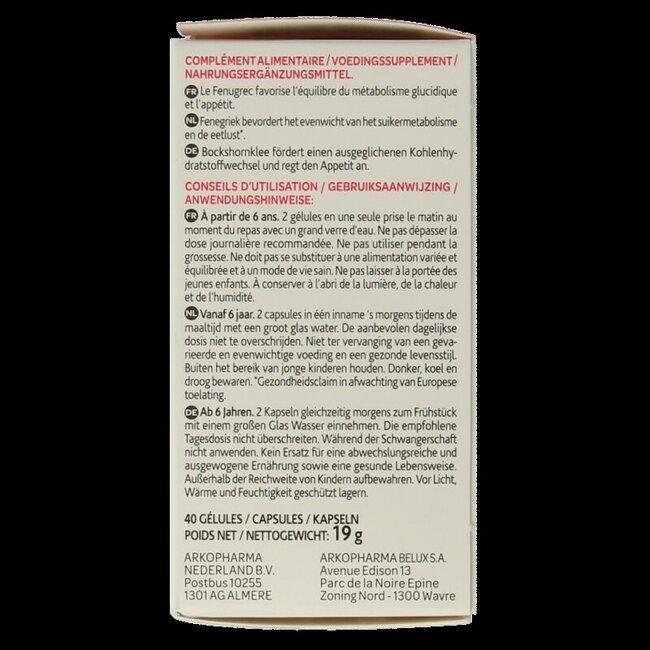 Arkocaps Fenegriek 40 Capsules