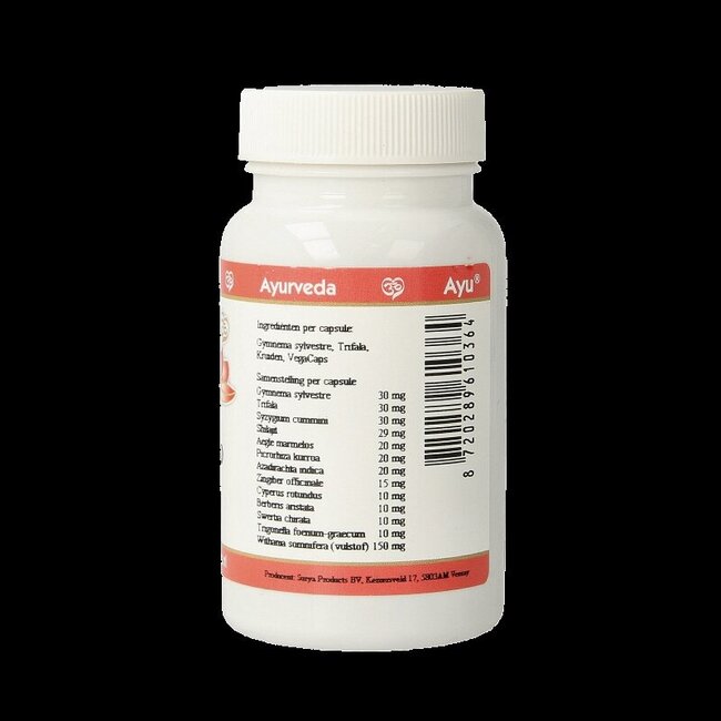 Ayurveda BR Ayu gluco 60 gélules végétales