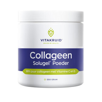 Vitakruid Vitakruid Collageen Solugel poeder met vitamine C & D 250 Gram