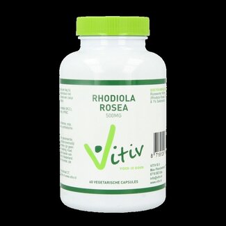 Vitiv Vitiv Rhodiola rosea 500mg 60 Vegetarische capsules