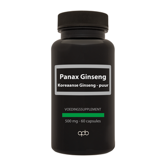 APB Holland APB Holland Koreaanse ginseng puur 500mg 60 Vegetarische capsules