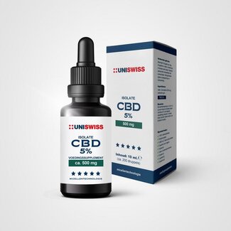 Uniswiss Uniswiss CBD isolate 5% (wateroplosbaar) 10 Milliliter
