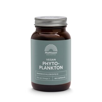 Mattisson Mattisson Vegan phytoplankton nannochloropsis 60 Vegetarische capsules