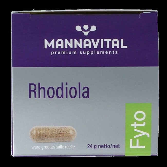 Mannavital Rhodiola platinum 60 Vegetarische capsules