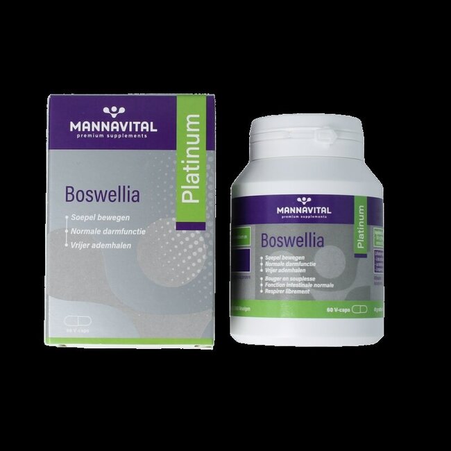 Mannavital Boswellia platinum 60 Vegetarische capsules
