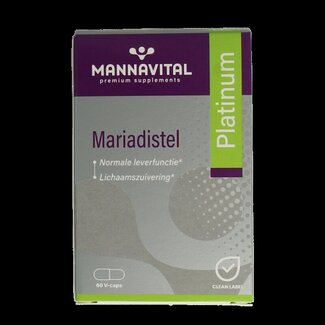 Mannavital Mannavital Chardon-Marie Platinum 60 gélules végétales