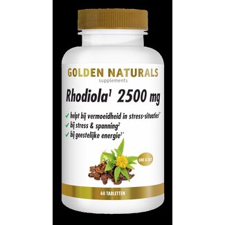 Golden Naturals Golden Naturals Rhodiola 2500mg 60 Tabletten