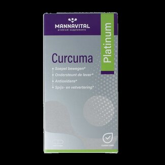 Mannavital Mannavital Curcuma platinum 180 Vegetarische capsules