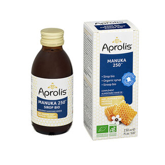 Aprolis Aprolis Siroop manuka propolis guarana bio 150 Milliliter