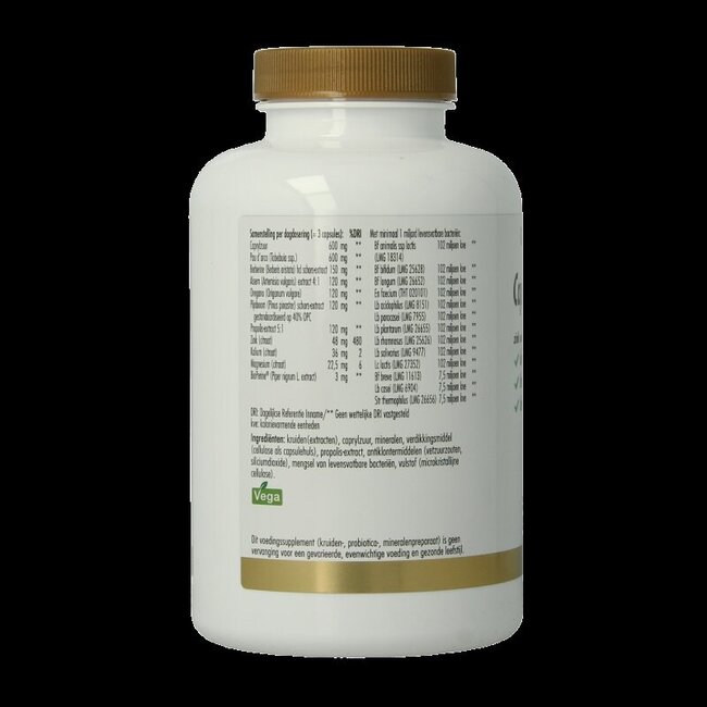 Golden Naturals Caprylzuur & pau d'arco 180 Vegetarische capsules