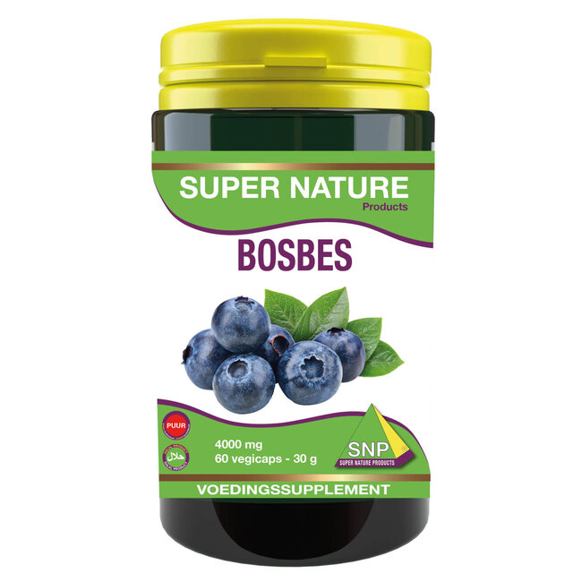 SNP Bosbes extra forte 4000 mg puur 60 Vegetarische capsules