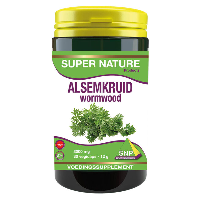 SNP Alsemkruid wormwood 3000 mg puur 30 Vegetarische capsules