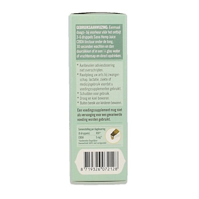 Sana Hemp Juice CBD A tinctuur  30 Gram