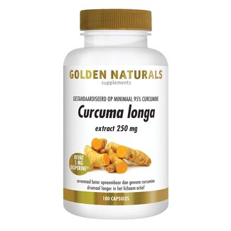 Golden Naturals Golden Naturals Curcuma longa 180 Vegetarische capsules