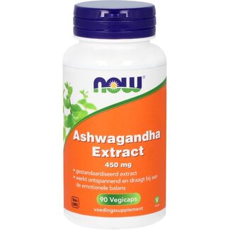 NOW NOW Ashwagandha extract 450mg 90 Vegetarische capsules