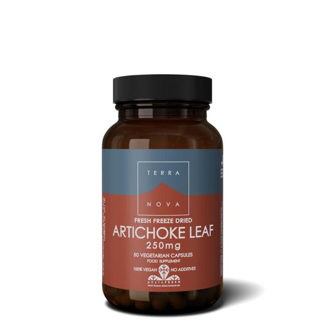 Terranova Artisjokblad 250mg 50 Vegetarische capsules