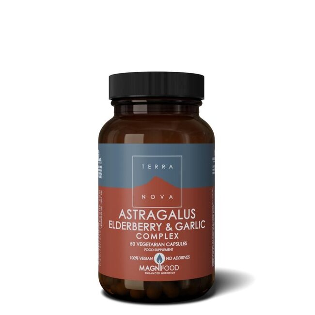 Terranova Astragalus elderberry & garlic complex 50 Vegetarische capsules
