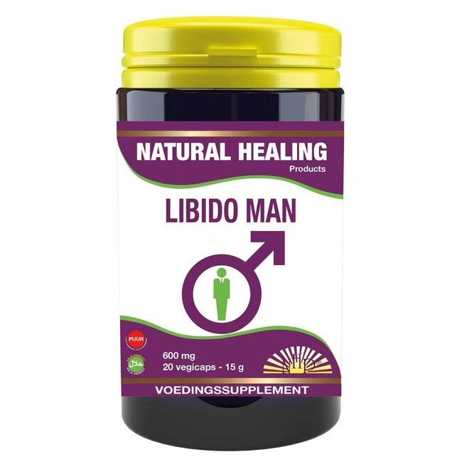 NHP Libido man 600mg puur 20 Vegetarische capsules