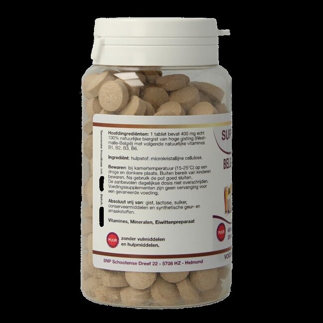 SNP Belgische biergist 400 mg puur 250 Tabletten