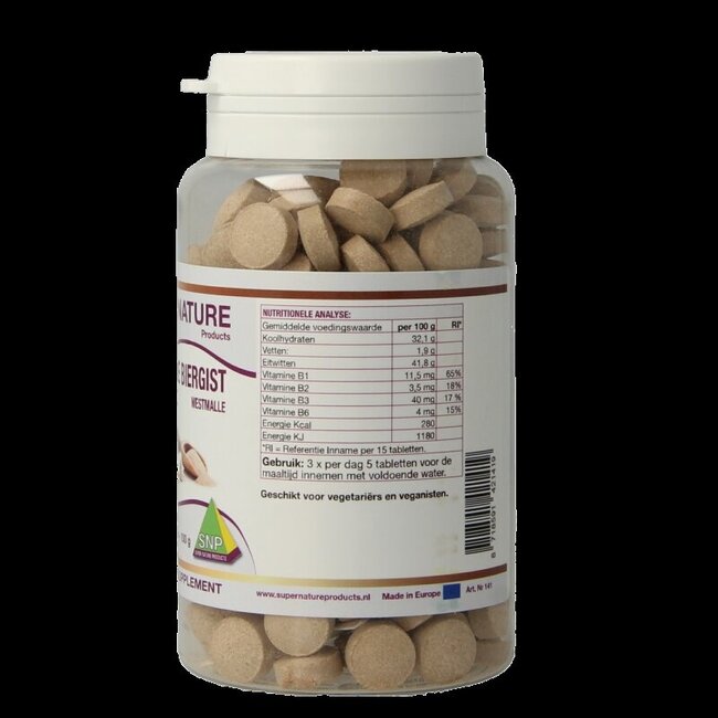 SNP Belgische biergist 400 mg puur 250 Tabletten