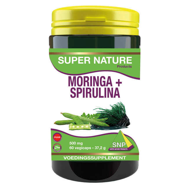 SNP Moringa & spirulina 500mg puur 60 Capsules