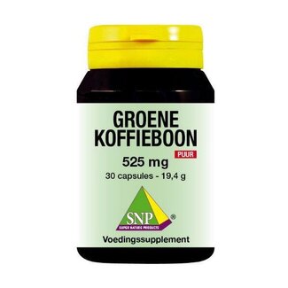 SNP SNP Groene koffiebonen 525mg puur 30 Capsules