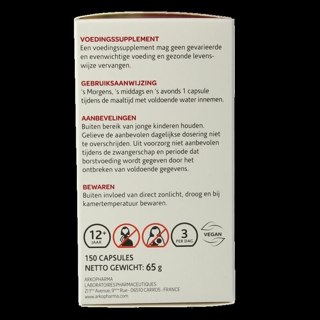 Arkocaps Meidoorn bio 150 Capsules