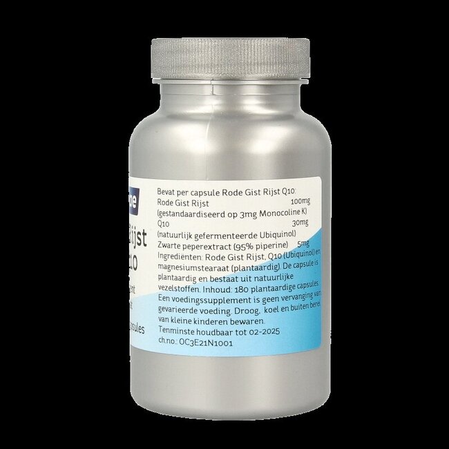 Nova Vitae Riz rouge fermenté + 30mg Q10 180 capsules végétariennes