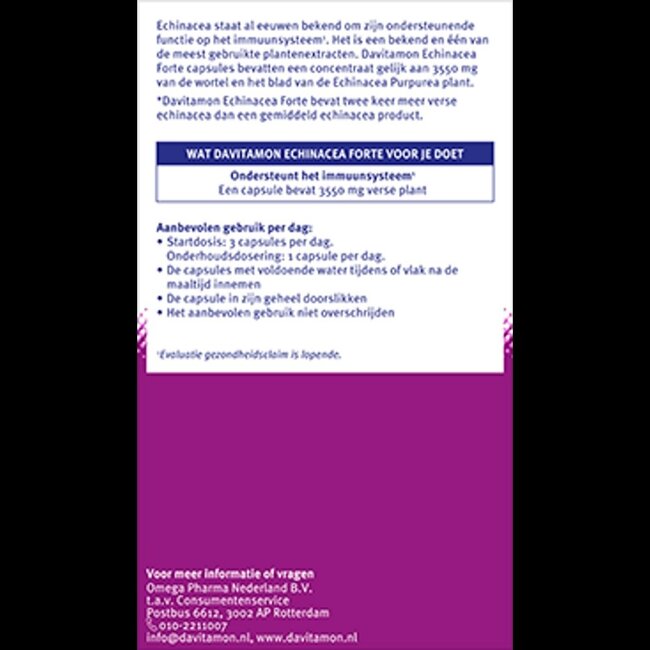 Davitamon Echinacea forte  60 Capsules