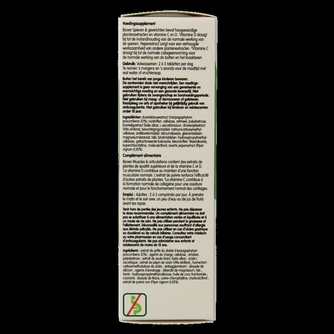 Biover Muscles et articulations 45 comprimés