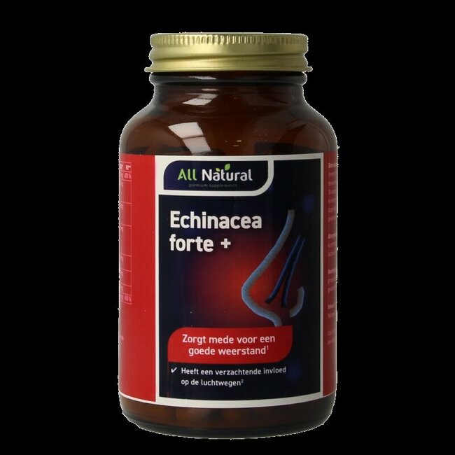 All Natural Echinacea forte plus cats claw 120 Vegetarische capsules
