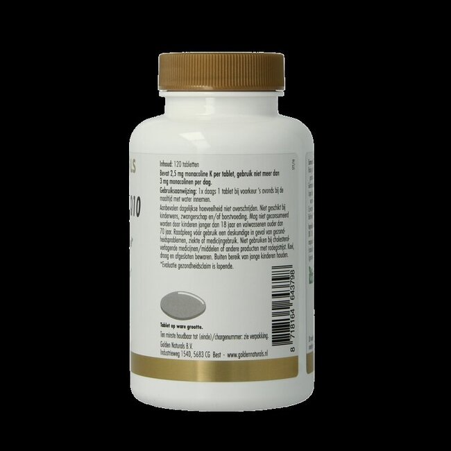 Golden Naturals Rode gist rijst & Q10 120 Tabletten