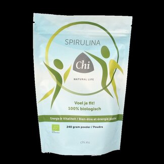 Chi Poudre de Spiruline Bio Chi 240 Grammes