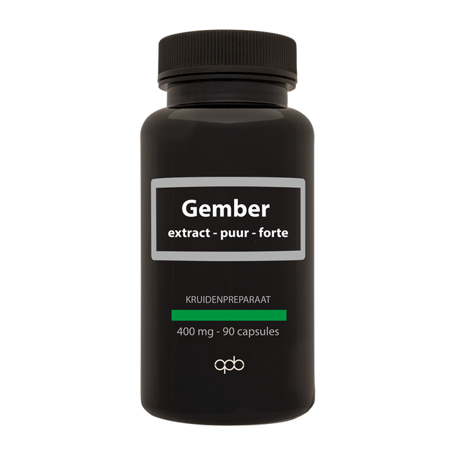 APB Holland Gember extract puur forte 400mg 90 Vegetarische capsules