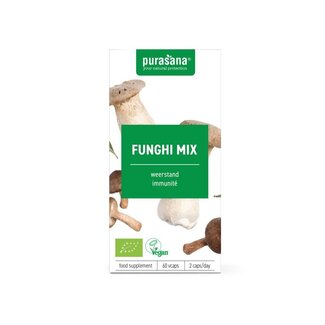 Purasana Purasana Funghi mix vegan bio 60 Vegetarische capsules