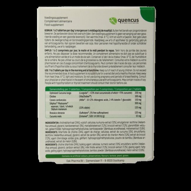 Quercus Liv-dtox 30 Tabletten