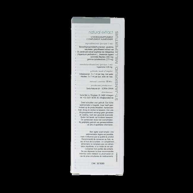Extrait de Hypericum perforatum Soria Natural 50 ml