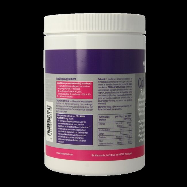 Mannavital Collagen Platinum 306 g