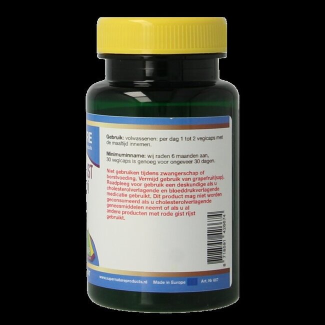 SNP Levure de riz rouge sans monacoline K 30 gélules végétales