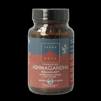 Terranova Terranova Fermented ashwagandha 250mg bevat sporen van pinda 50 Vegetarische capsules