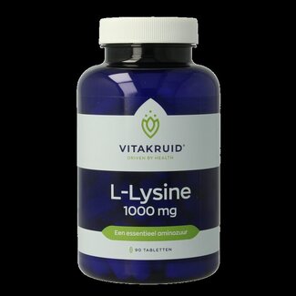 Vitakruid Vitakruid L-Lysine 1000mg met vitamine C 90 Tabletten