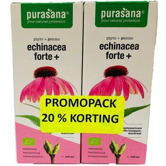Purasana Purasana Echinacea forte+ promo pack bio 200 Milliliter